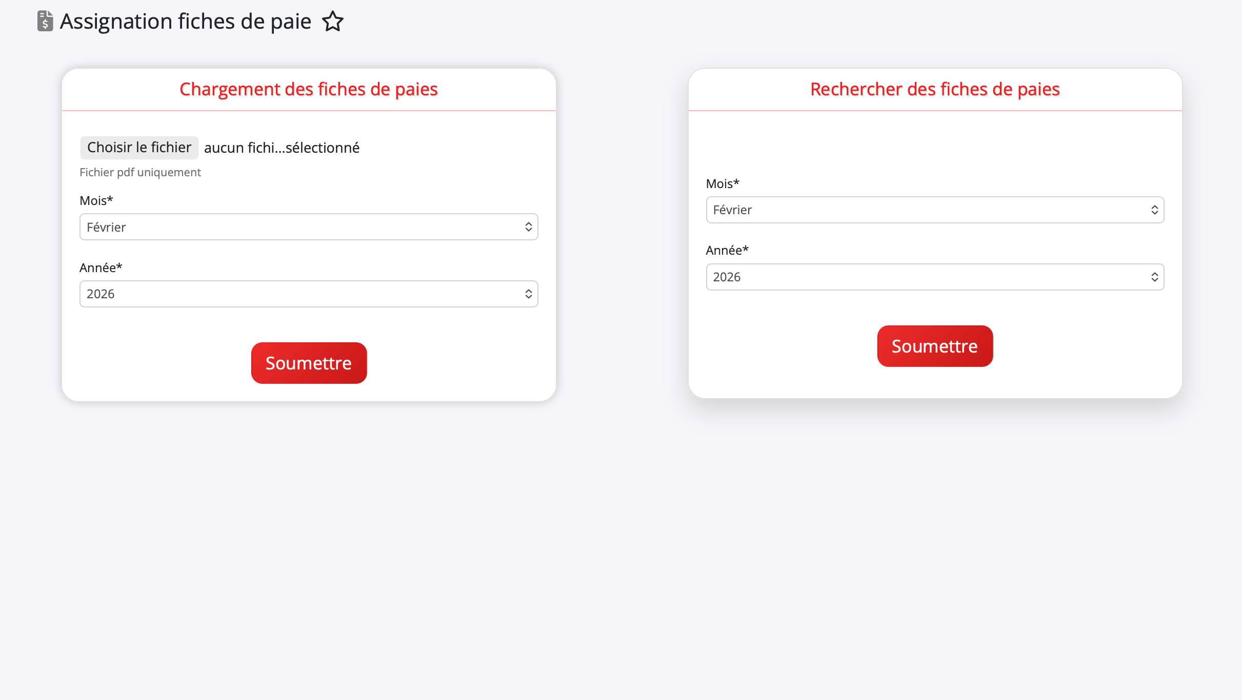 Partage des fiches de paie